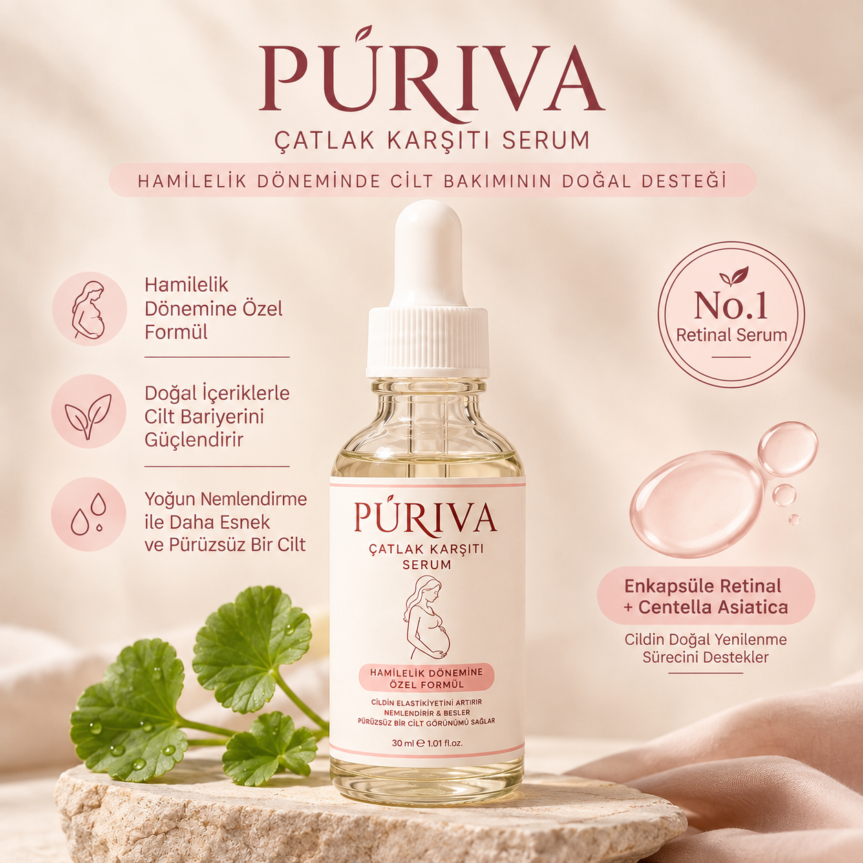 PÚRIVA Doğal İçerikli Çatlak Karşıtı Vücut Serumu